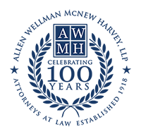 Allen Wellman Harvey Keyes Cooley, LLP | Attorneys At Law Established 1918 | AWMH | Celebrating 100 Years